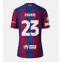 Barcelona Jules Kounde #23 Hemmatröja 2023-24 Korta ärmar